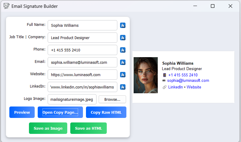 Email Signature 