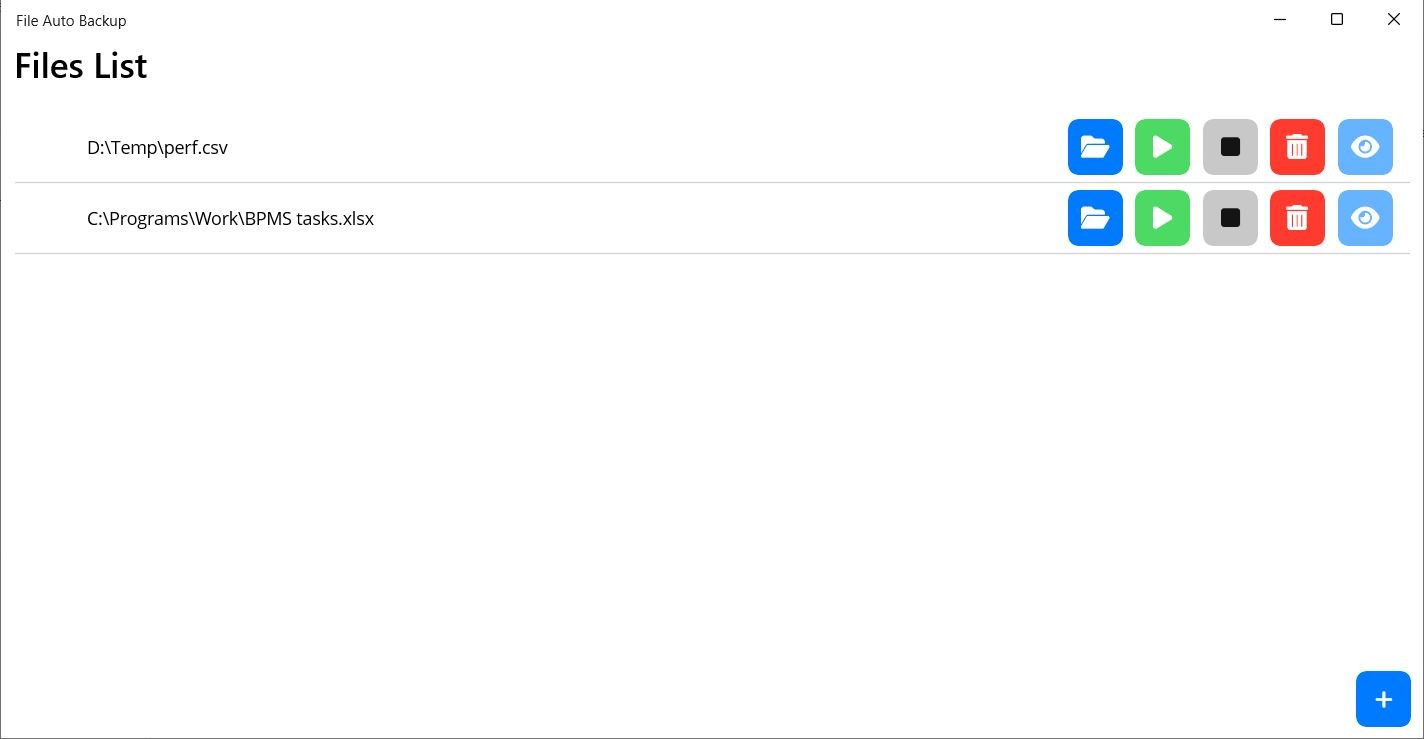 FILE Auto Backup screenshot 1