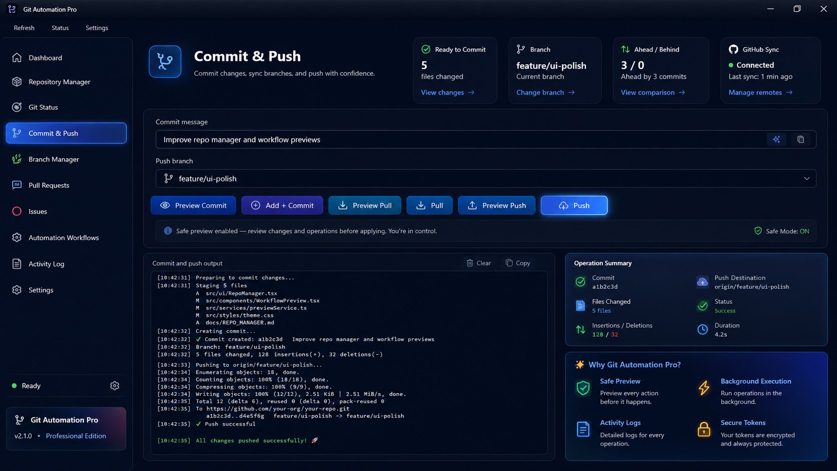 Commit & Push