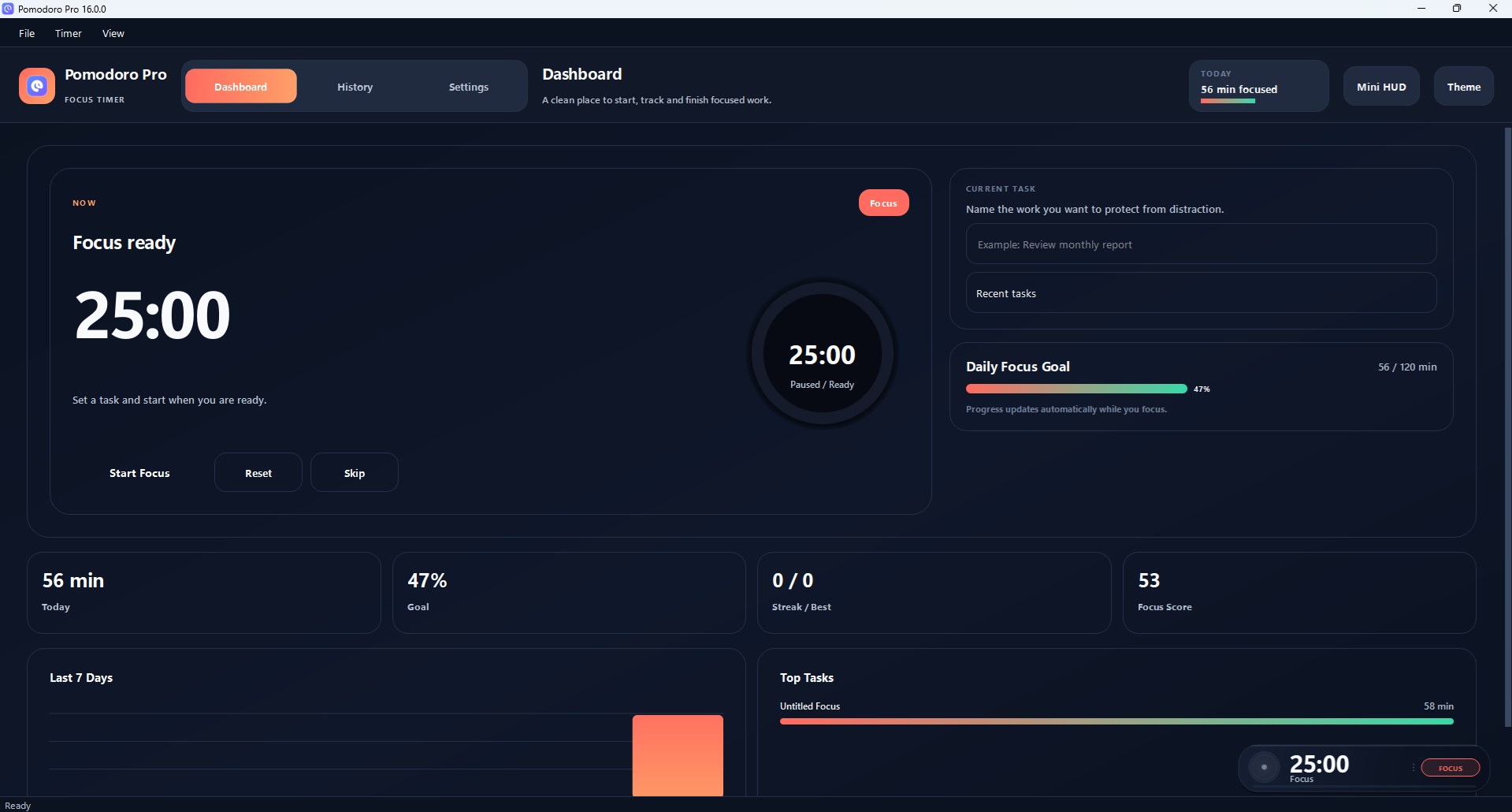 Pomodoro Pro screenshot