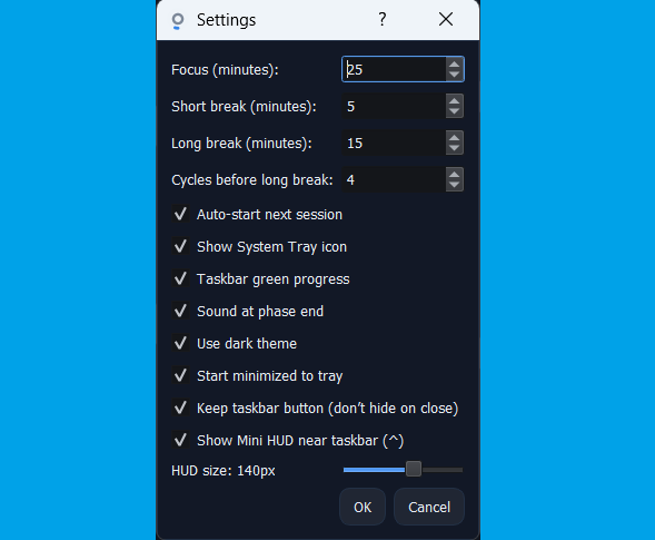 Setting Window