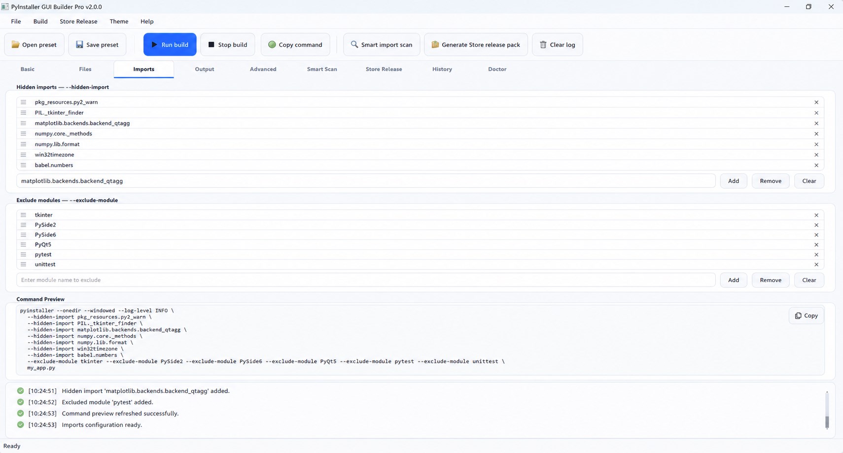import page