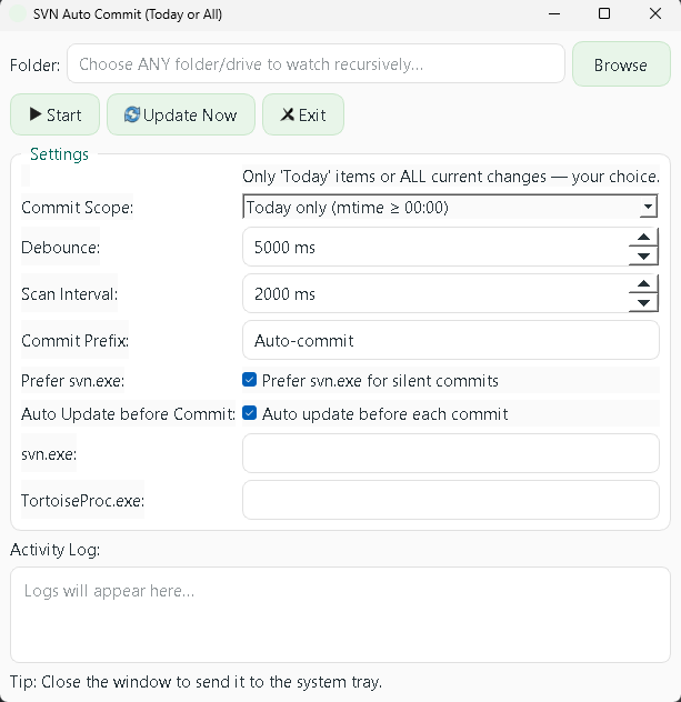 SVN Auto commit